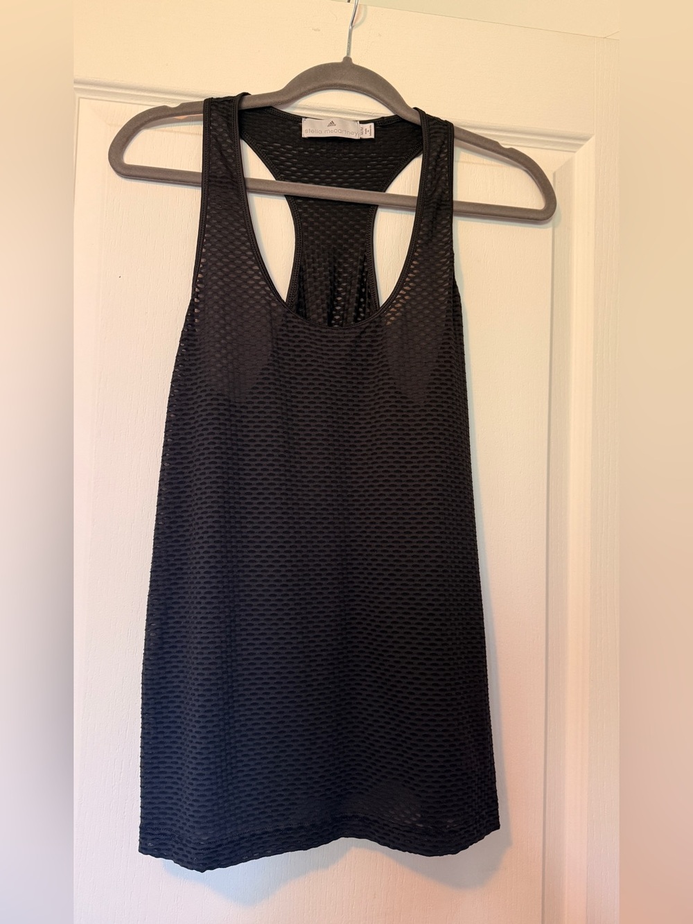 Stella McCartney X Adidas Women's Black Mesh Racerback Tank Top